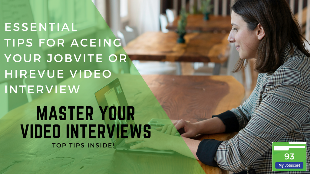 video interview with a company like Jobvite or Hirevue